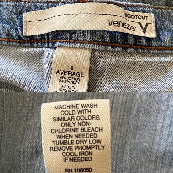Venezia Raw Hem Bootcut Jeans Size 18 Average Preowned - Picture 8 of 8